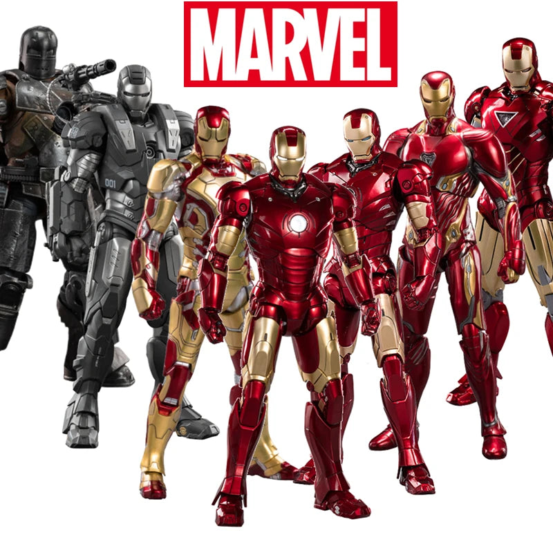 ZD Toys 7" Iron Man Action Figures – Joint Movable MK1 to MK50 Movie Collectible Dolls