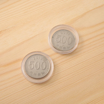 100pcs Clear Coin Capsules – Adjustable Universal Storage Box with Pads for Commemorative Coins & Medals