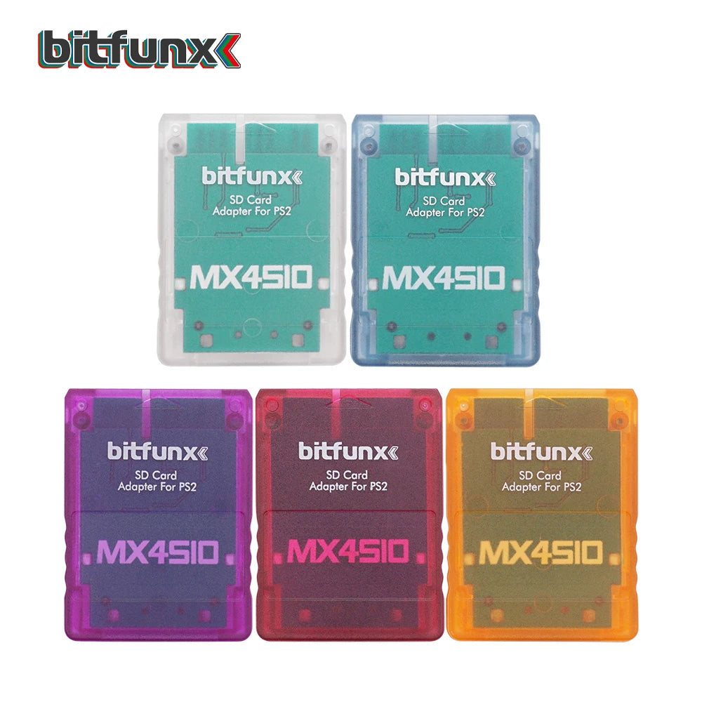 Bitfunx MX4SIO SIO2SD Adapter – MicroSD Game Card Reader for PS2 Sony PlayStation 2 Consoles