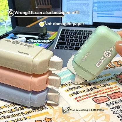 4-Piece Double-Sided Adhesive Dots Glue Tape - Acid-Free Archival-Safe Permanent Tape Runner Dispenser
