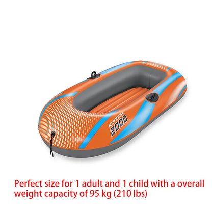 Bestway 1–3 Person Heavy Duty Inflatable Kayak PVC Rafting Adventure Boat for Outdoor Water Sports & Fishing
