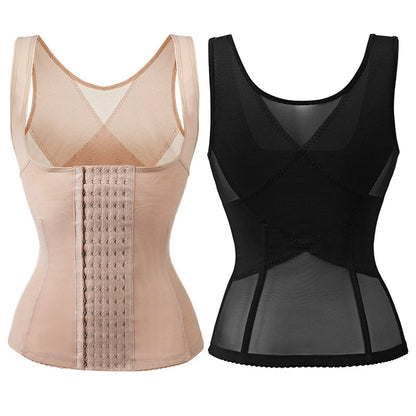 Postpartum Waist Corset Shapewear – Tummy Control Slimming Waist Trainer Body Shaper for Women Flat Belly Compression Sheath Top