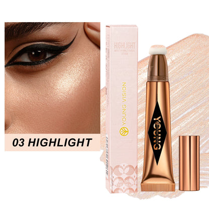 Multifunctional Liquid Blush & Contour Stick – Waterproof, Silky All-in-One Creamy Texture for Face & Eyes