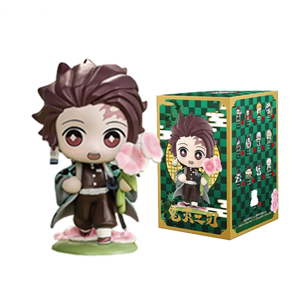 Demon Slayer Tanjiro & Nezuko Figure Blind Box – Anime Cartoon Statue Model Ornament, Creative Surprise Gift