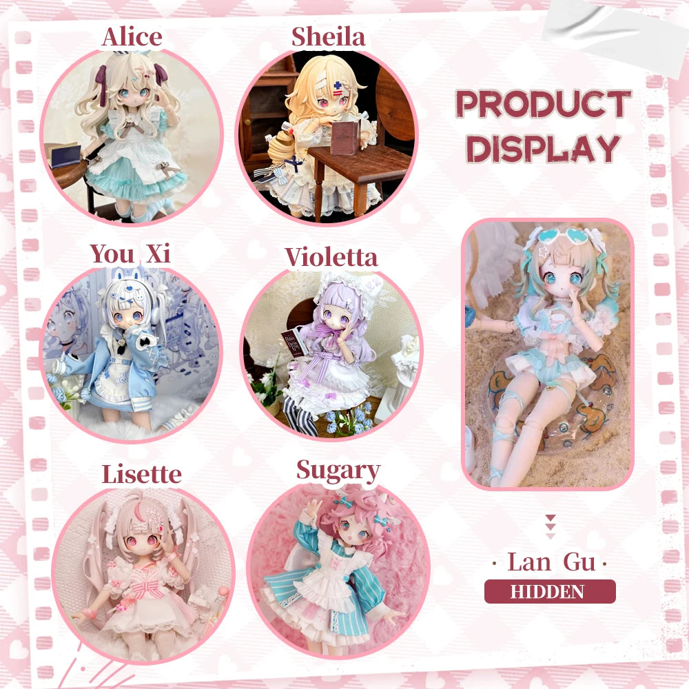 Wanmeng Sugary Girls 1/8Mjd Blind Box – Movable Doll Action Figure Collectible Toy Gift