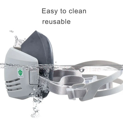 Dust Mask with 20pcs Filter Cotton - Half Face Respirator, Dust-Proof, Anti Industrial Construction Dust, Haze Fog Safety Gas Mask