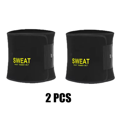 Men’s Waist Trimmer Belt — Neoprene Tummy Control Body Shaper with Sweat Wrap & Lumbar Support