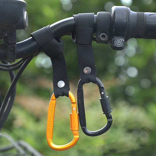 Black Aluminum Alloy Front Handlebar Hook – No-Drill Clip for Motorcycle, Electric Scooter & Bicycle