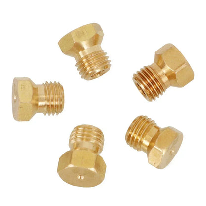 5-Piece Gas Burner Jet Conversion Kit - M6 x 0.75 LPG & Natural Gas Nozzles