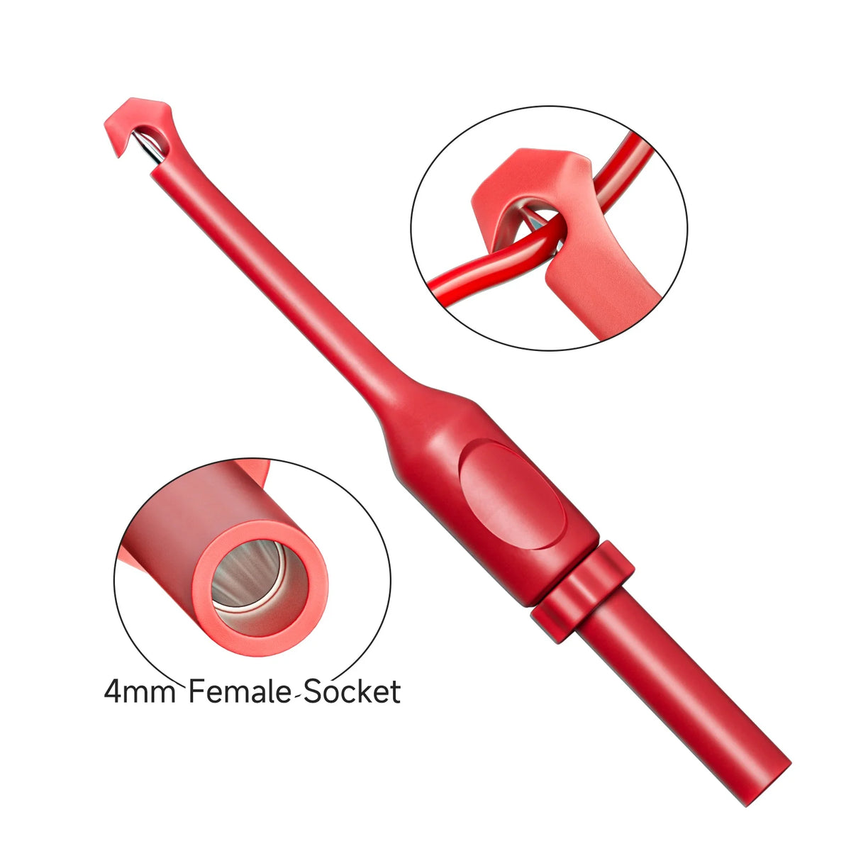 Wire Piercing Test Probes - Insulation Puncture Probes with 4mm Banana Plug for Automotive Diagnostics P30064-2PC/5PC