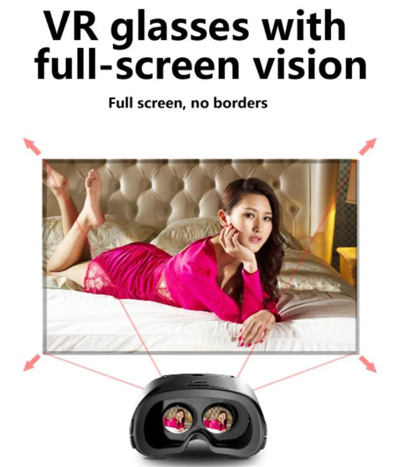 VRGpro X7 3D VR Headset – Virtual Reality Glasses Box for iOS & Android 5-7" Phones with Wireless Controller