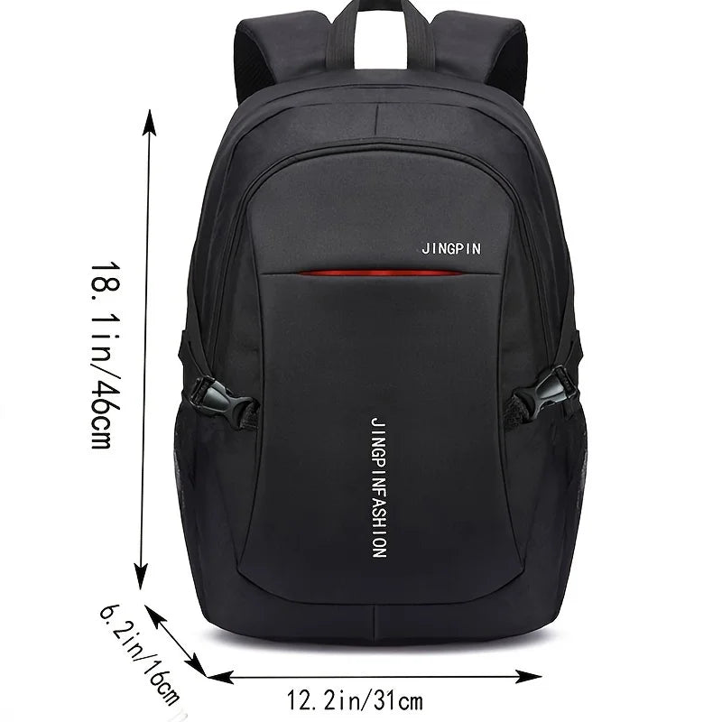 Men’s Waterproof Oxford Backpack – Business, School & Casual Travel Rucksack