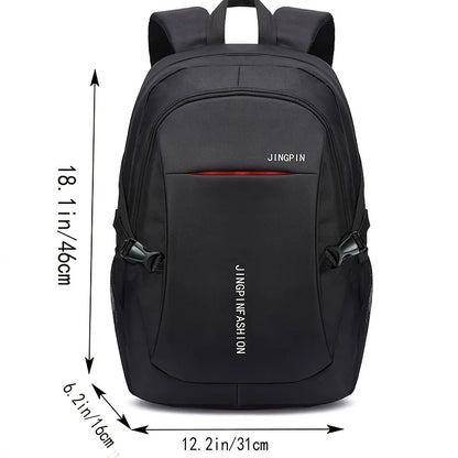 Men’s Waterproof Oxford Backpack – Business, School & Casual Travel Rucksack