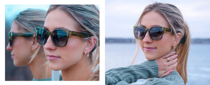 ZENOTTIC Women’s Cat Eye Polarized Sunglasses – Oversized Retro UV400 Designer Shades