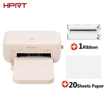 HPRT CP4100 Wireless Color Photo Printer – 300DPI Desktop Thermal Sublimation for 4x6" Photo Paper