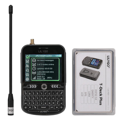LILYGO T-Deck Plus LoRa Mesh Radio - ESP32-S3 GPS LoRaWAN Pocket Tracker for Meshtastic