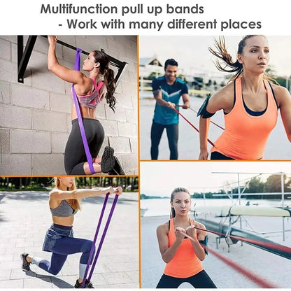 5-120lbs Fitness Resistance Band – Boxing, Agility, Yoga & Pilates Training Equipment for Home Gym