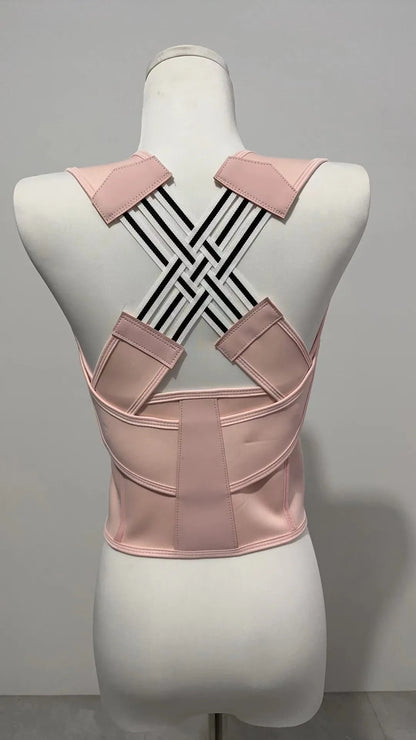 Magnetic Therapy Back Posture Corrector — Adjustable Shoulder Support for Sitting Posture | Breathable & Body Shaping Brace