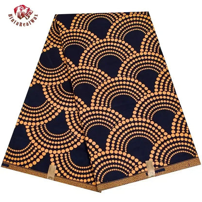 Bintarealwax Ankara Fabric - Wholesale Polyester Sewing Material for Women's Party Dresses FP6390