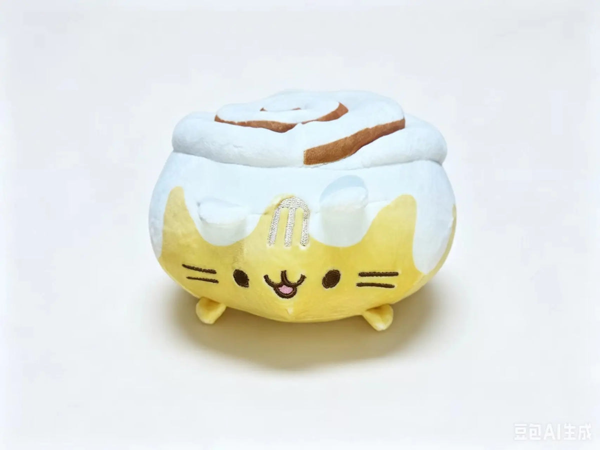 Cute Simulated Cat Plush Doll - 2026 Anime-Inspired Soft Stuffed Toy for Tabletop, Bedroom, and Home Decor