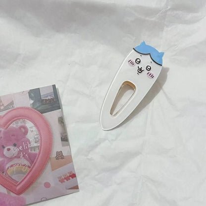 Kawaii Chiikawa Acrylic Hair Clips - Cute Cartoon Duckbill Clips Anime Hair Accessories for Daily Use