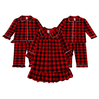 2025 Kids Christmas Pajama Set – Velvet Long Sleeve Loungewear & Sleepwear for Boys & Girls