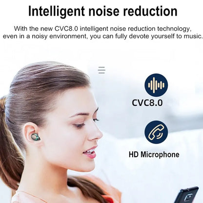 F9 Wireless Earphones Bluetooth TWS LED Display | Binaural Waterproof Headset HD Calling | CVC 8.0 Noise Reduction Headphones