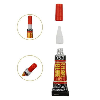 Epoxy Resin Super Glue 3/12-Piece Set - Strong Quick-Bond Adhesive for Shoe Repair, Plastic, Metal, and Home DIY Projects