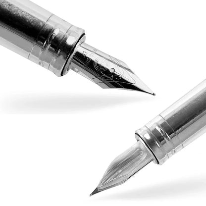 Yongsheng 3013 Transparent Resin Fountain Pen – Vacuum Negative Pressure, EF/F Tip for Calligraphy & Student Practice