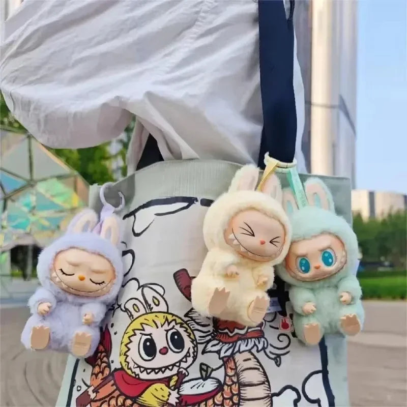 1:1 High-Quality Macaron 2nd The Monsters Labubu Sitting Party Vinyl Plush Blind Box Doll Gift