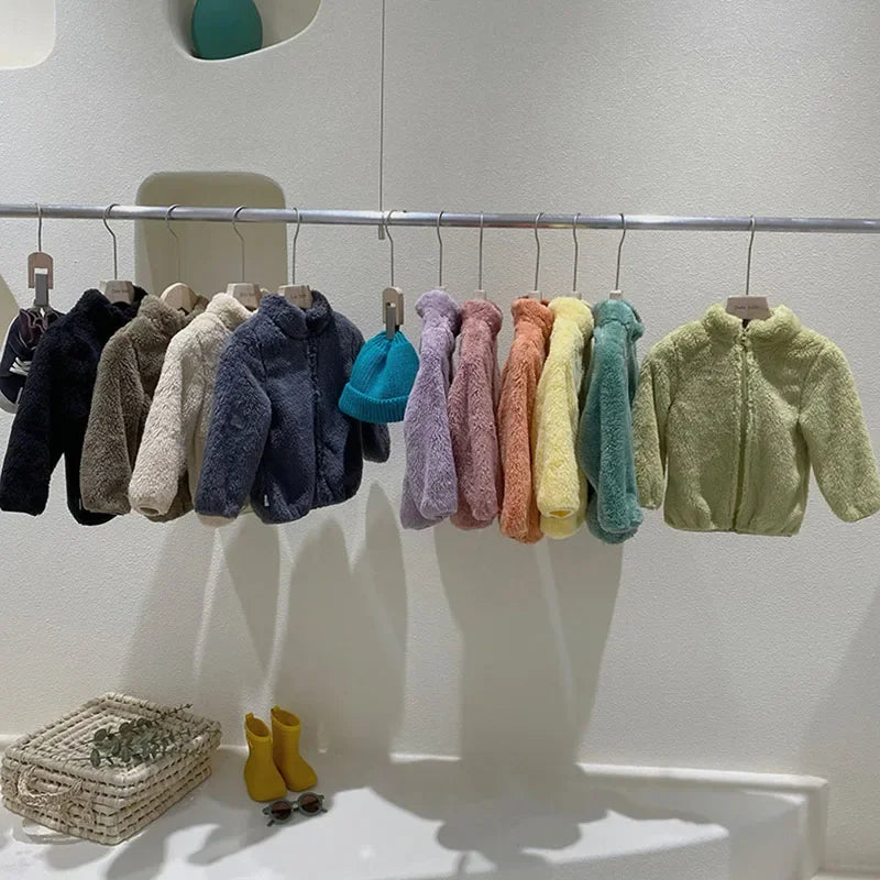Kids Winter Coats 2024 - New Warm Fleece Jacket for Boys & Girls, Autumn & Spring Outerwear for Children