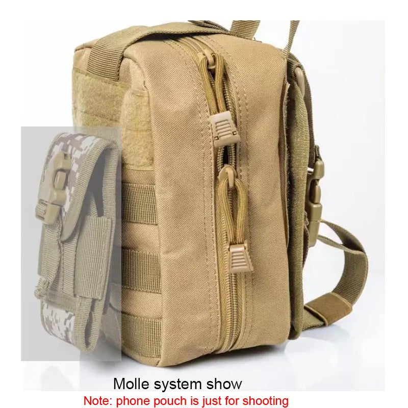 Tactical First Aid Kit: Emergency Outdoor Medical Bag for Army Hunting, Camping - Molle Survival Tool Military EDC Pouch Organizer