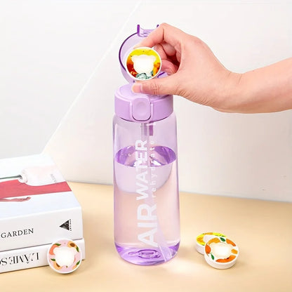 750ml/25oz Fruit Infuser Water Bottle – Zero Sugar, Zero Calorie Sports Drinking Cup with 7 Fruit Pods for Fitness & Outdoor