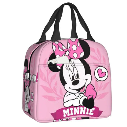 Custom Mickey Mouse Insulated Lunch Bag – Cartoon Thermal Cooler Lunch Box for Kids, Men & Women School Tote