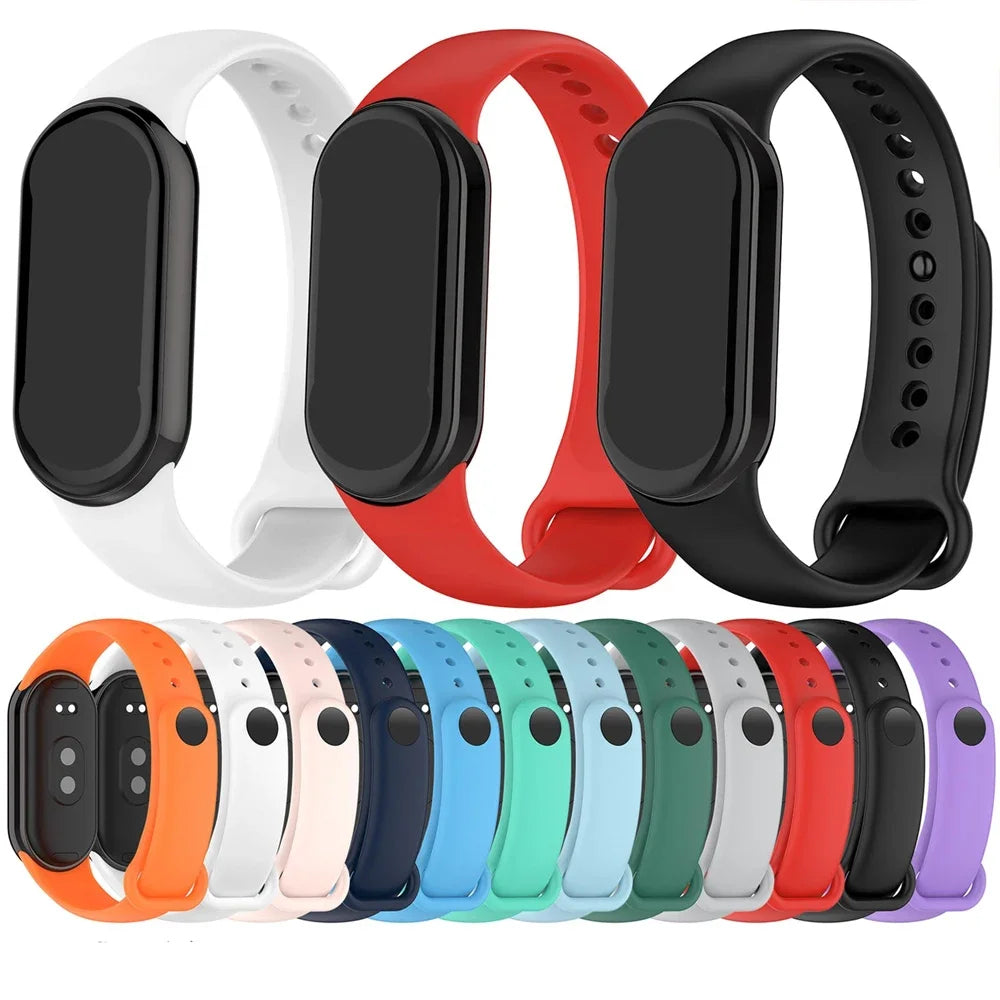 Waterproof Silicone Sport Strap for Xiaomi Mi Band 9/8/NFC – Replacement Smart Bracelet Accessory