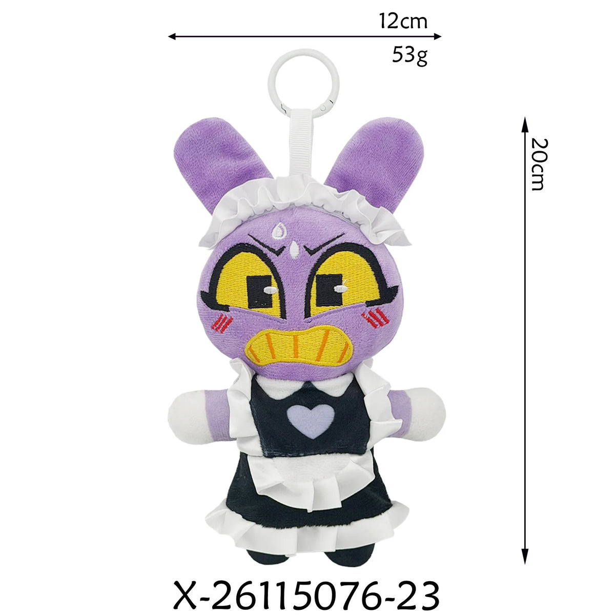 20cm The Amazing Digital Circus Plush Pendant - Caine & Jax Rabbit Plush Keychain, Anime Bag Charm & Collectible Gift