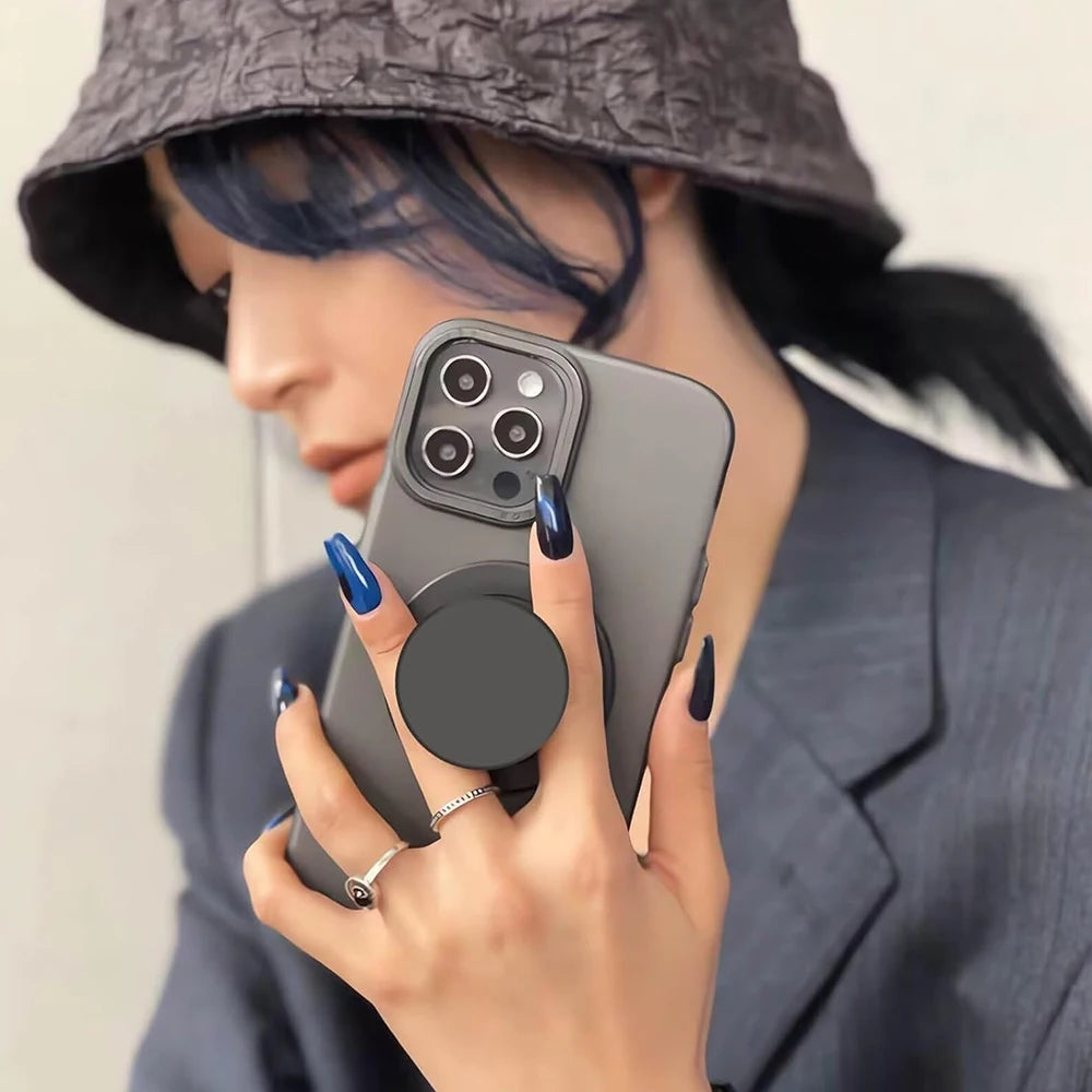 MagSafe Magnetic Phone Grip and Stand - Collapsible Grip Holder for Smartphones, Tablets, and Kindle Devices