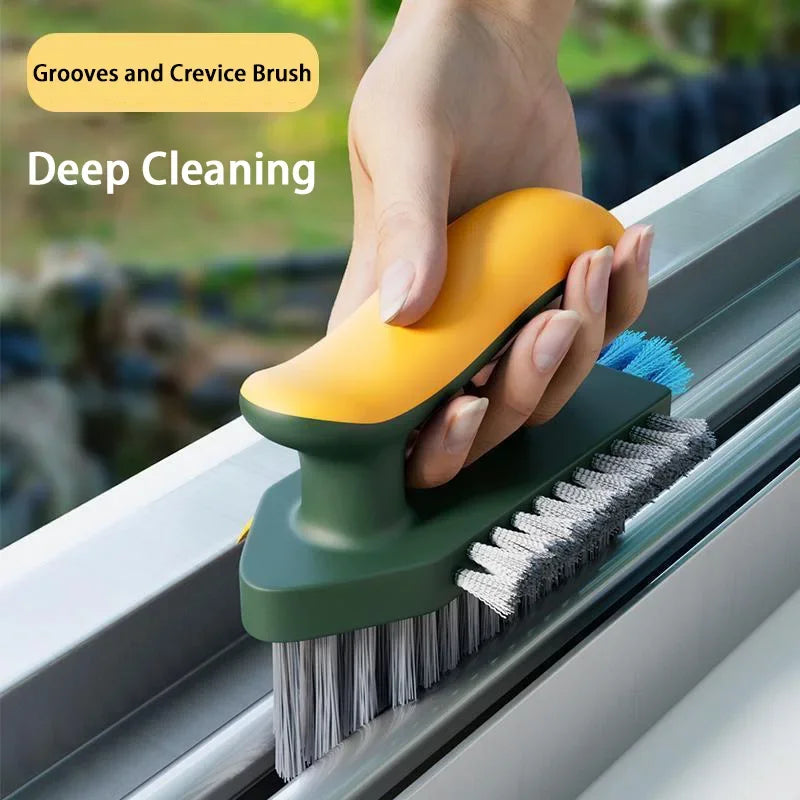 4-in-1 Cleaning Squeegee Brush - Multi-Purpose Gap, Groove, Glass, Kitchen, Bathroom & Tire Cleaning Tool