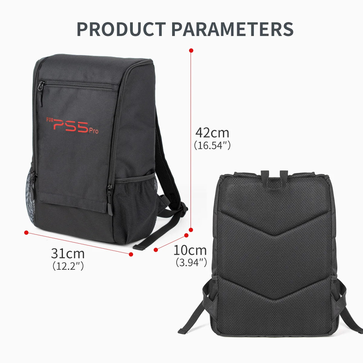 PS5 Pro & Slim Gaming Backpack — Large-Capacity Protective Travel Case for Console & Accessories