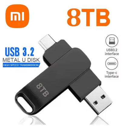 Xiaomi Mijia USB 3.2 High-Speed Waterproof Flash Drive — Up to 16TB Portable Pen Drive (2025)