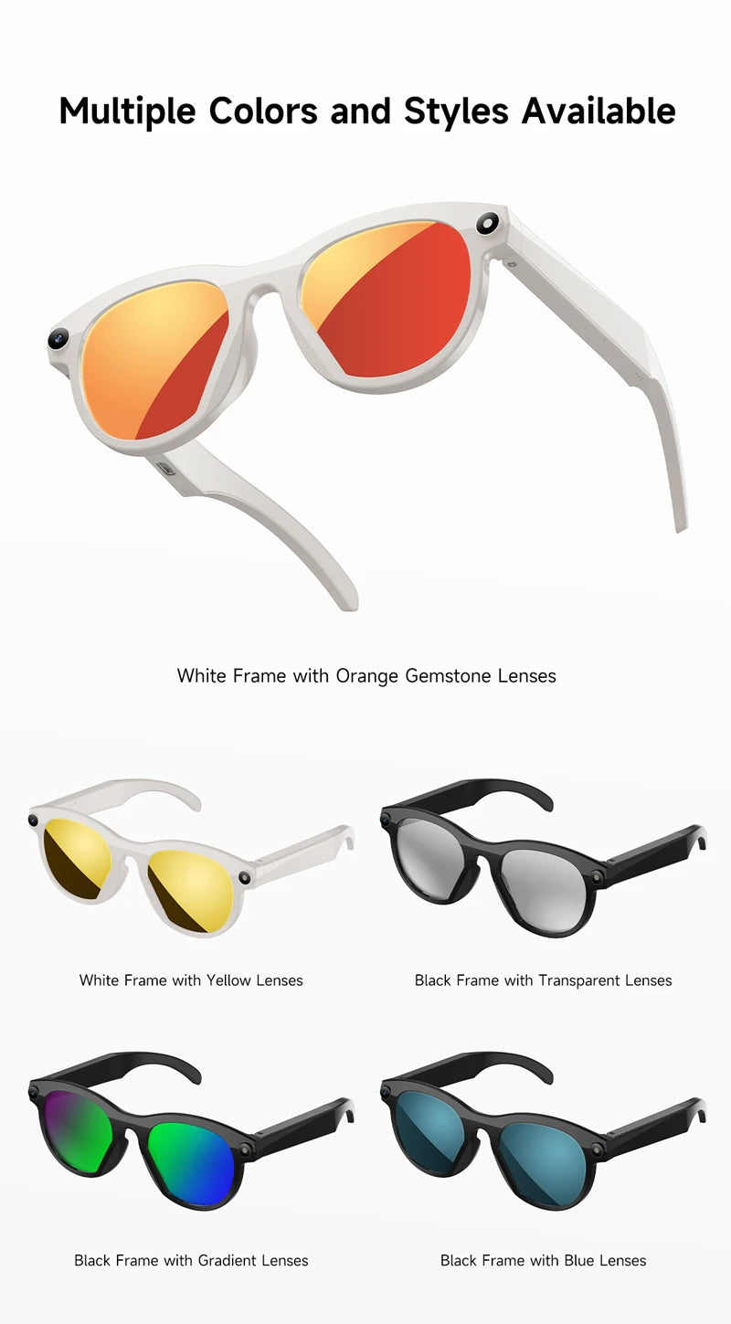 ViVO 8K AI Smart Glasses – HD Color-Changing, 1200MP Camera, ChatGPT, Translate, Bluetooth Calls, Voice Assistant & Music Control 2026