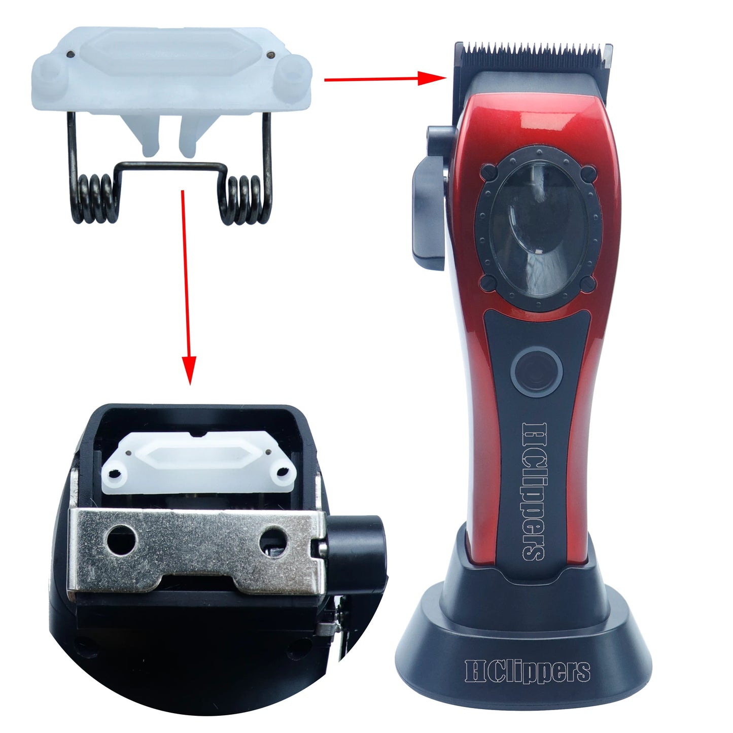 HClippers Replacement Parts —  Cam and Spring for HC231 Hair Clippers