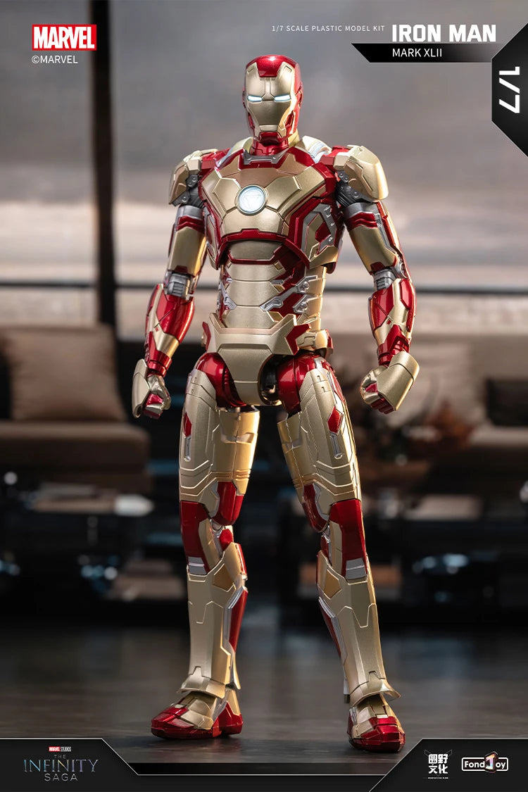 1:7 Original FondJoy Iron Man Action Figures – MK42, MK43, MK5, MK6, MK7 DIY Model, Tony Stark Legend Collection Toy for Kids Gift