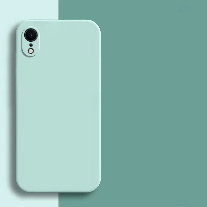 Original Liquid Silicone Case for iPhone - Shockproof TPU Protective Back Cover for X, XR & XS Max