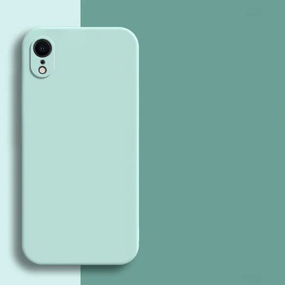 Original Liquid Silicone Case for iPhone - Shockproof TPU Protective Back Cover for X, XR & XS Max