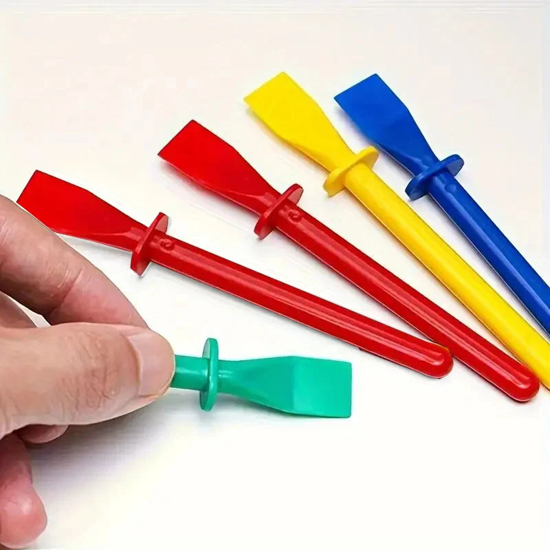 20pcs Glue Spreaders - Polypropylene Smear Sticks Applicator, Painting Scrapers for Handmade DIY Art and Leather Craft Tool
