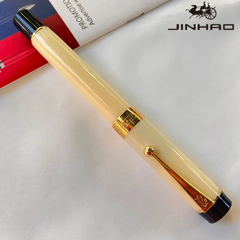 Jinhao 100 Celluloid Fountain Pen – Classic Style Fine Nib with Refillable Converter | Smooth Writing Instrument