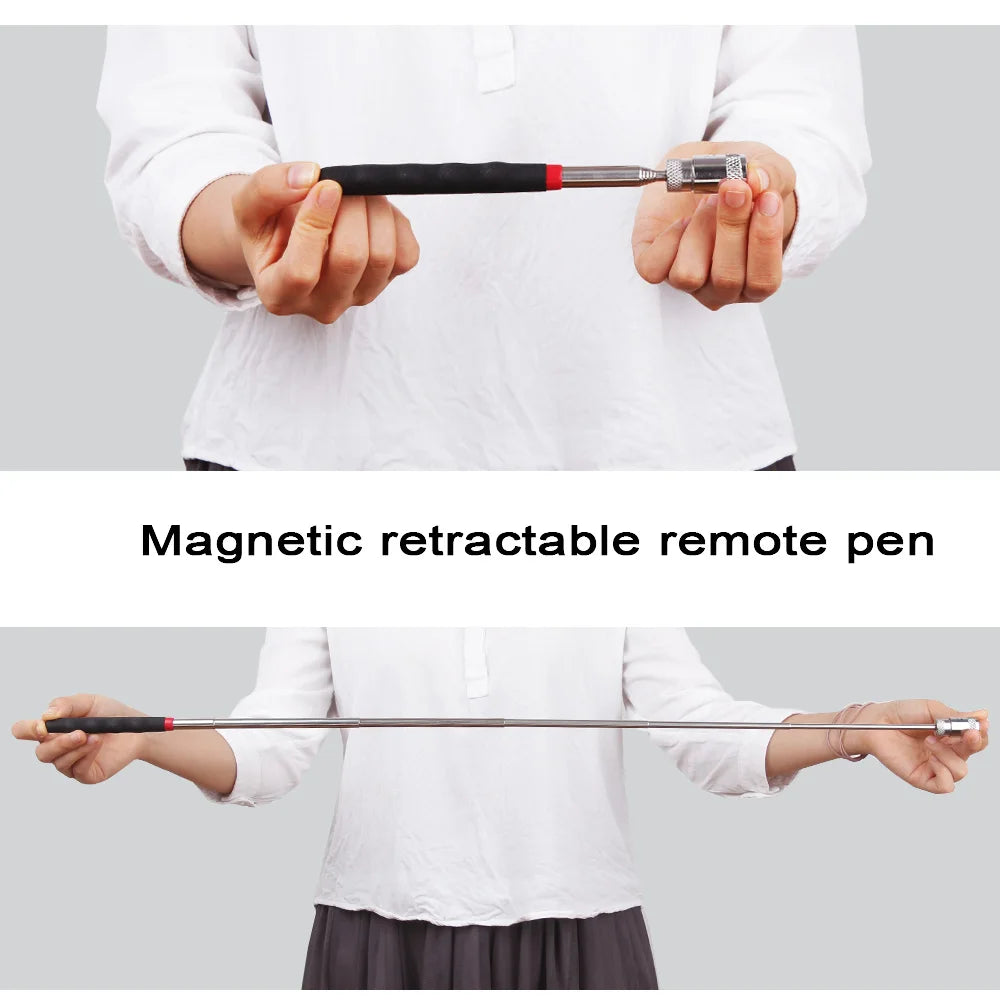 Mini Portable Telescopic Magnetic Magnet Pen - Handy Tool for Picking Up Nuts, Bolts, Extendable Pickup Rod Stick