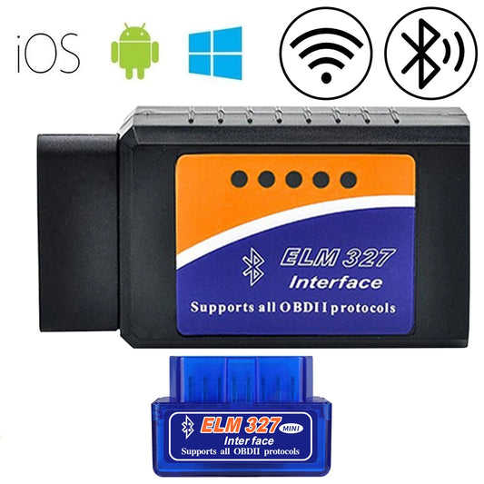 ELM327 OBD2 Scanner - WiFi & Bluetooth Car Diagnostic Code Reader for Android iOS