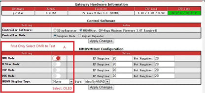 New MMDVM WiFi Digital Voice Hotspot — NXDN, P25, YSF, Pistar, DSTAR, DMR Compatible with Raspberry Pi + 16GB Card